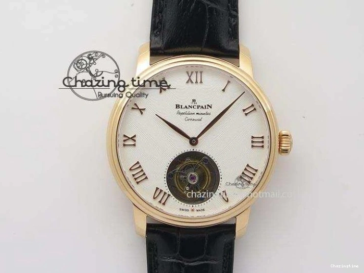 0305 SportInspired Villeret 6669 SS HG 1:1 Best Edition White Dial On Leather Strap V 8099